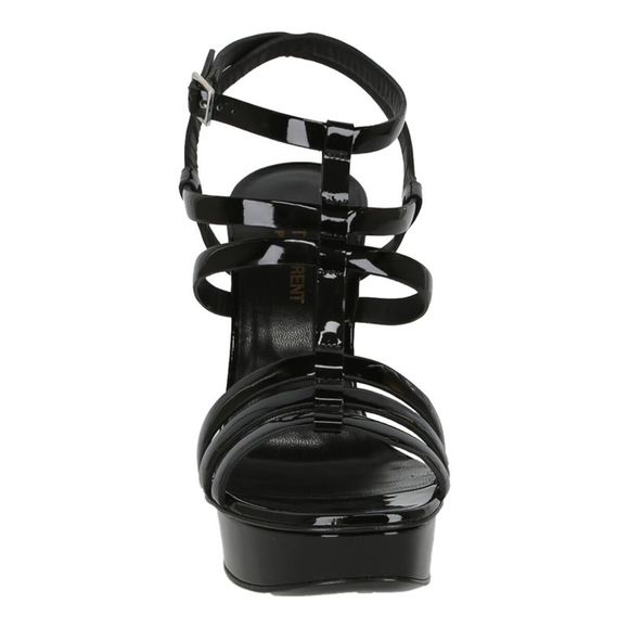 Saint Laurent Patent Leather Platform Sandals Womens - Picture 4 of 4